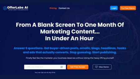 OfferLabs AI website page screenshot